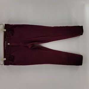American Eagle Sateen X4 360 Super Stretch Jegging Burgundy Size 14